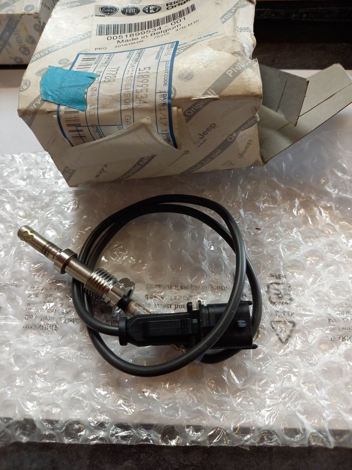 Alfa Romeo Guilietta 2.0 Exhaust Temp Sensor 51899534 NEW GENUINE OE