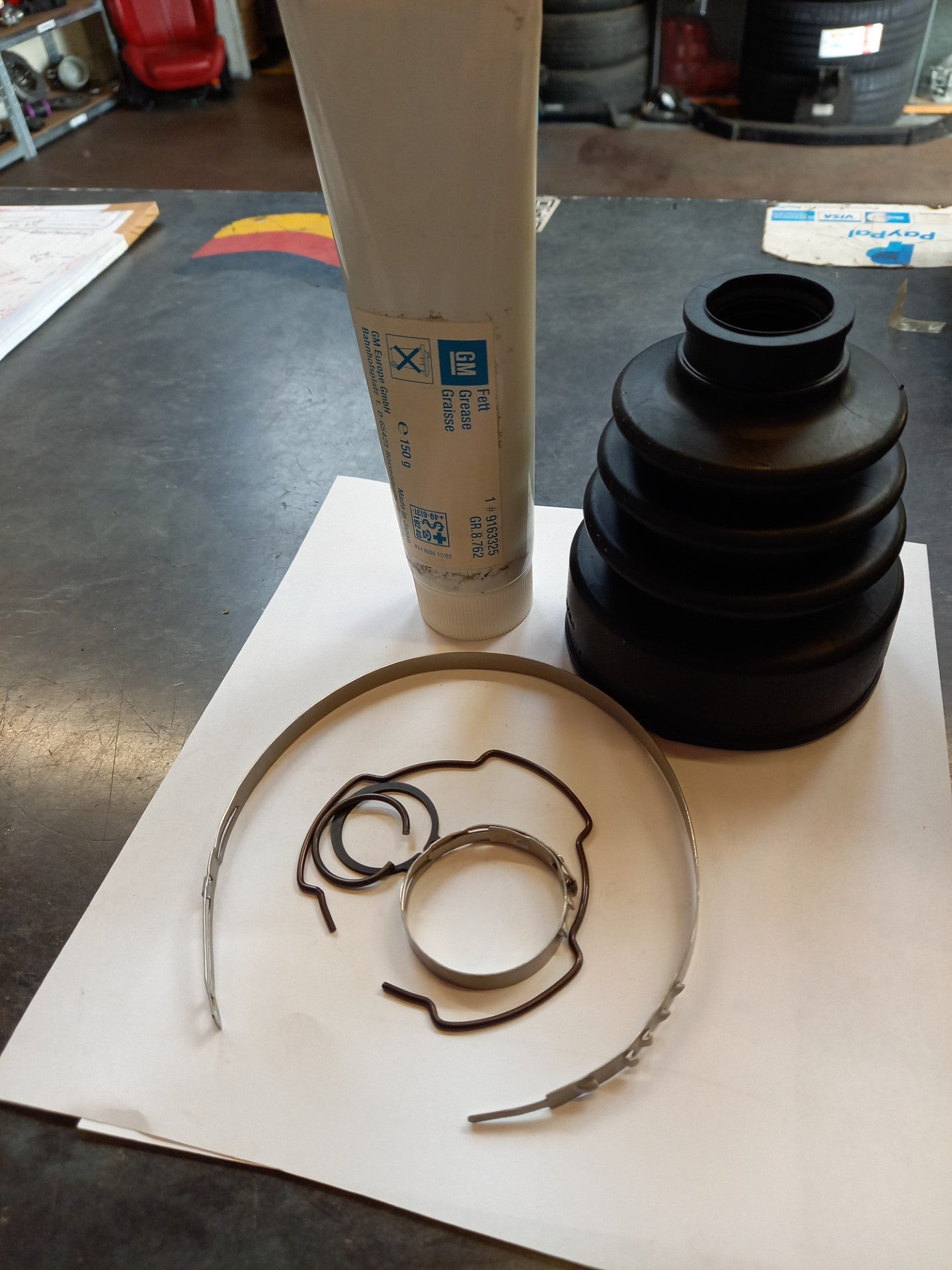 GM Vauxhall Corsa 1.6 Turbo Inner CV Boot Kit 93189684 NEW GENUINE OE